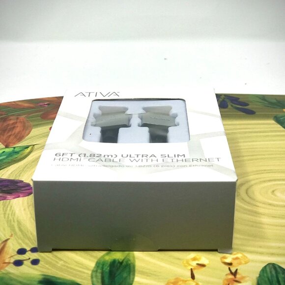 HDMI Cable - ATIVA 6ft Ultra-Slim- Brand New - Picture 2 of 4